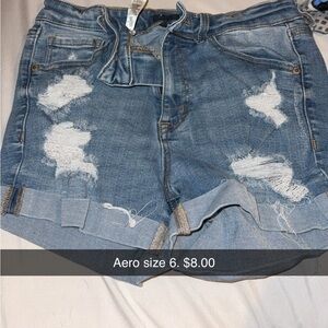 Aeropostale Blue Jean Shorts